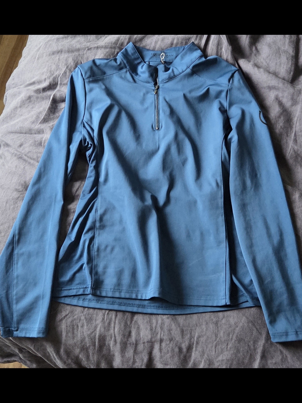 Women's Equestrian Stockholm Vision Top Longleeve Aurora Blues Large
